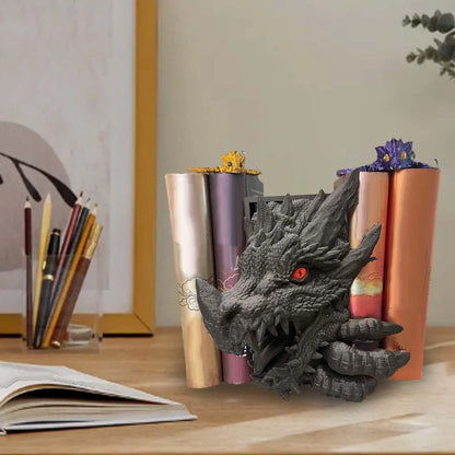 Dragon Statue Bookend Creative Book Holder Bookshelf/ Office Home Decoration